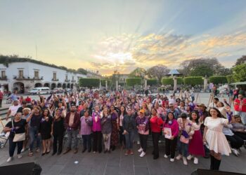 Mireya Aguilar encabeza jornada “Mujeres de izquierda y transformadoras” por el 8M en Morelia