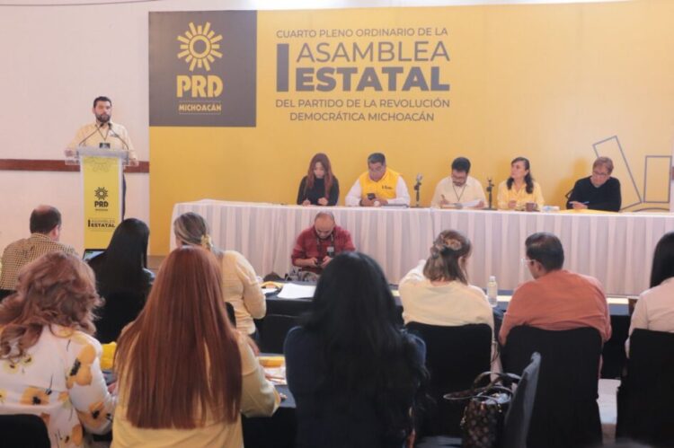 Aprueba Asamblea Estatal ruta política del Partido de la Revolución Democrática de Michoacán para el 2027