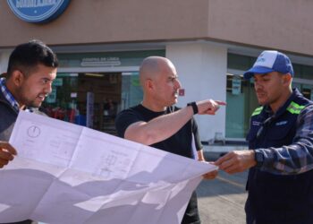 Supervisa Adolfo Torres avance de obra sanitaria en la colonia Lomas del Punhuato