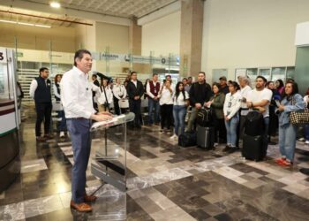 Alfonso Martínez da la bienvenida a las y los paisanos a Morelia