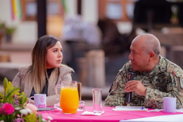 Refuerza Dayana Pérez Mendoza operativo de seguridad para Semana Santa en Salvador Escalante