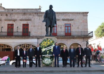 Ayuntamiento de Morelia conmemora CCXX Aniversario del Natalicio de Benito Juárez