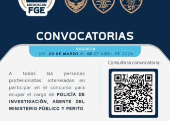 Para consolidar una Fiscalía más fuerte, profesional y cercana a la gente, Carlos Torres Piña lanza convocatoria para 94 plazas en todo el estado