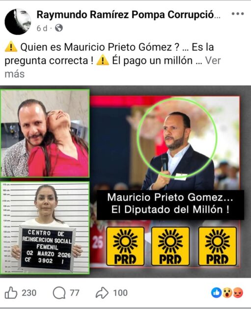 Resulta embarrado el gasolinero Mauricio Prieto con caso de Karina Barrón, encarcelada y liberada por extorsión a Waldo Fernández