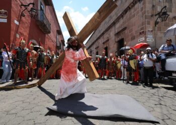 Con fervor se vive en Morelia la Pasión y Muerte de Jesús