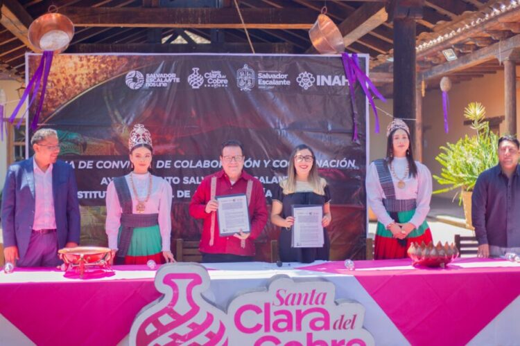 Salvador Escalante y el INAH firman convenio de colaboración para la preservación del patrimonio: Dayana Pérez