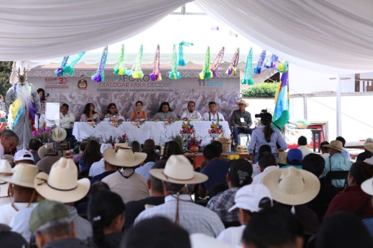 Impulsan diálogo sobre autogobierno en Michoacán IEM y Consejo Supremo Indígena