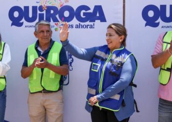 Alma Mireya pone en marcha pavimentación en comunidad San Andrés Tziróndaro