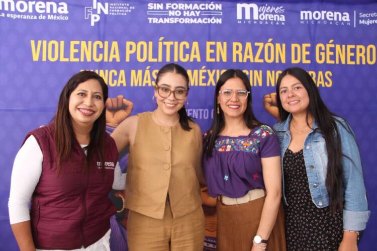 Morena fortalece la formación política de mujeres en Michoacán con capacitación sobre violencia política de género