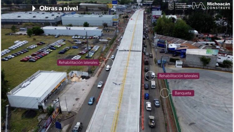 Mañana martes abren a la circulación el puente en zona de Policía y Tránsito para agilizar movilidad en Morelia