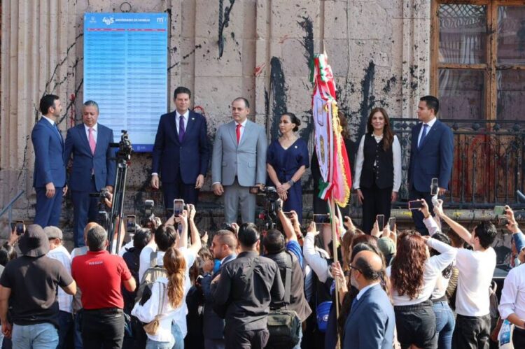 Presenta Gobierno de Morelia cartelera de 485 Aniversario de Morelia