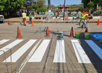 CEBRAS de SEDUM llevan acciones de balizamiento a tenencias de Morelia