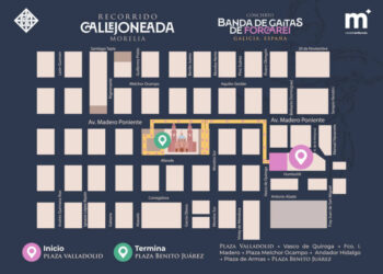 Invita Gobierno de Morelia a disfrutar de tradicional callejoneada con recorrido cultural y musical al ritmo de gaitas