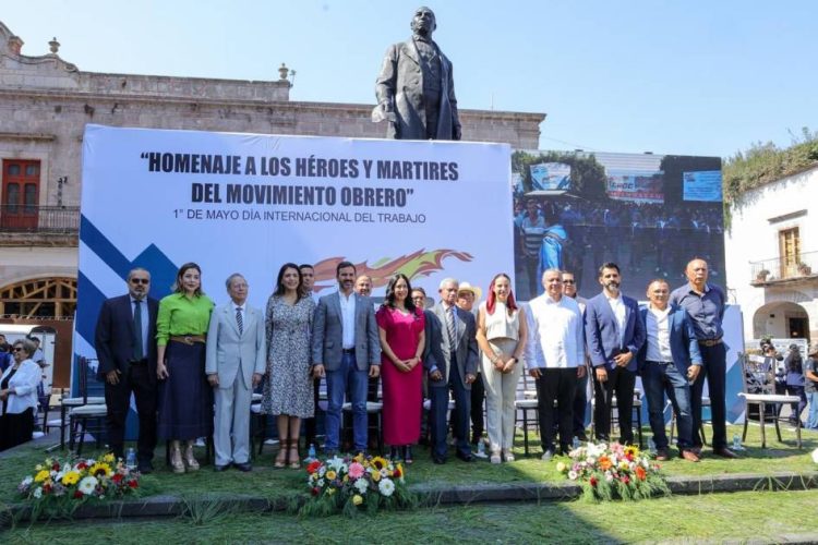 Reconoce Brissa Arroyo la lucha sindical en el Día del Trabajo