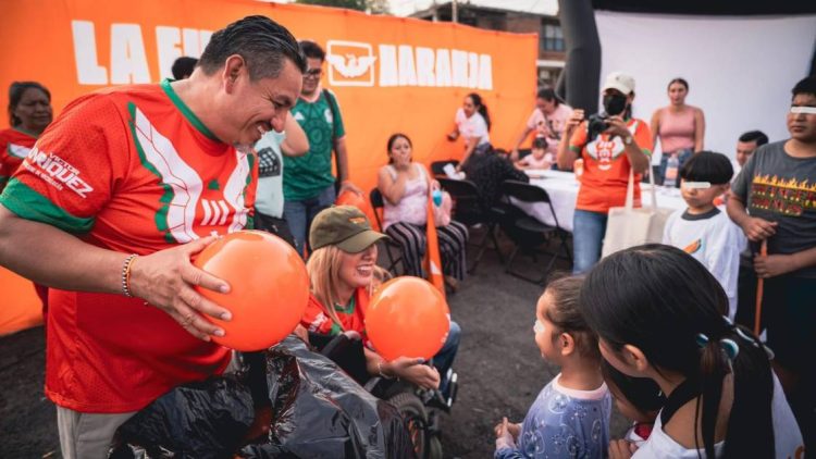 La Fuerza Naranja celebra a las niñas y los niños en Morelia; refrenda su compromiso con la infancia