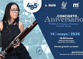 Invita SeCultura Morelia a concierto por los 14 años de Laofim