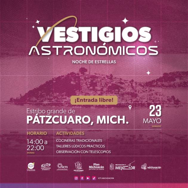 Vive este sábado una Noche de Estrellas en Pátzcuaro