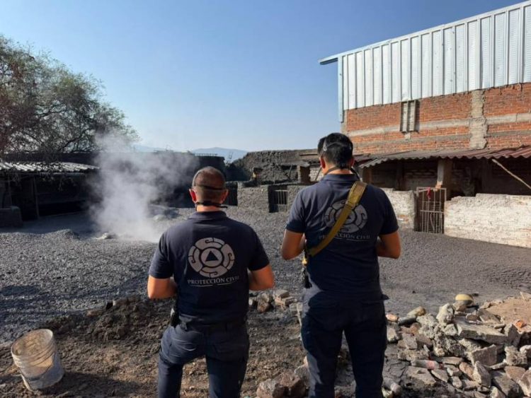 La tierra hierve en Ixtlan y PC estatal investiga y la declara como actividad hidrotermal