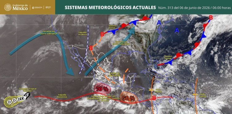 Alerta Protección Civil Estatal temporada de lluvias y ciclones 2026 más activa; pide tomar previsiones