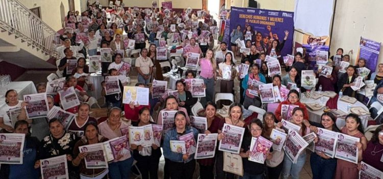 Mireya Aguilar González impulsa capacitación sobre derechos humanos a mujeres de pueblos originarios en Coeneo, Michoacán