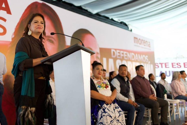 Desde Uruapan, Fabiola Alanís respalda a la estrategia de atención a las causas para fortalecer la paz