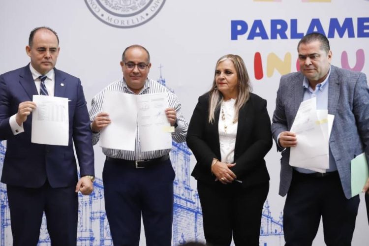 Firman Congreso del Estado y STASPLE convenio para aumento salarial de las y los trabajadores del Poder Legislativo