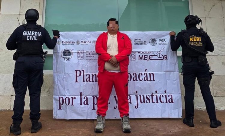 Detienen en Morelia a Sierra 1, presunto delincuente objetivo prioritario