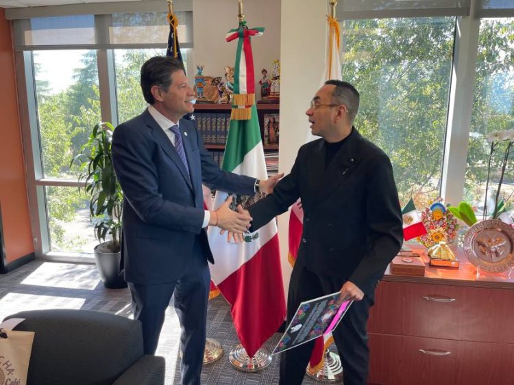 Alfonso Martínez y el Cónsul de México en Sacramento, estrechan coordinación a favor de migrantes