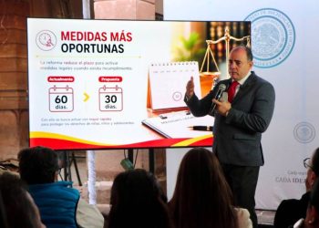 Baltazar Gaona destaca aprobación de reforma que establece penas de hasta cinco años de prisión para deudores alimentarios