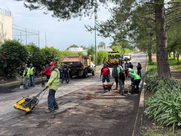 Programa de Reencarpetamiento de vialidades interviene avenida Montaña Monarca