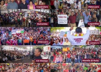 A ras de tierra, Torres Piña fortalece estructura de más de 30 mil defensores de la soberanía y respaldo a Sheinbaum en Michoacán