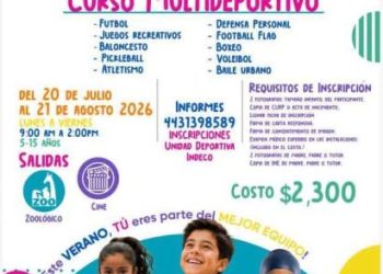 Imcufide Morelia invita a participar en los cursos de “Verano de Campeon@s 2026”