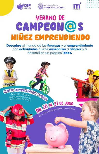 Sefeco invita a niñas y niños al curso de verano “Niñez Emprendiendo”
