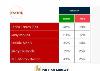 Gaby Molina, la aspirante de Morena con la mejor opinión