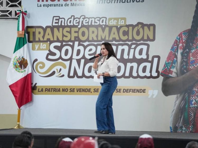 Tacámbaro se une a la lucha por la transformación; Gladyz Butanda encabeza defensa de la soberanía