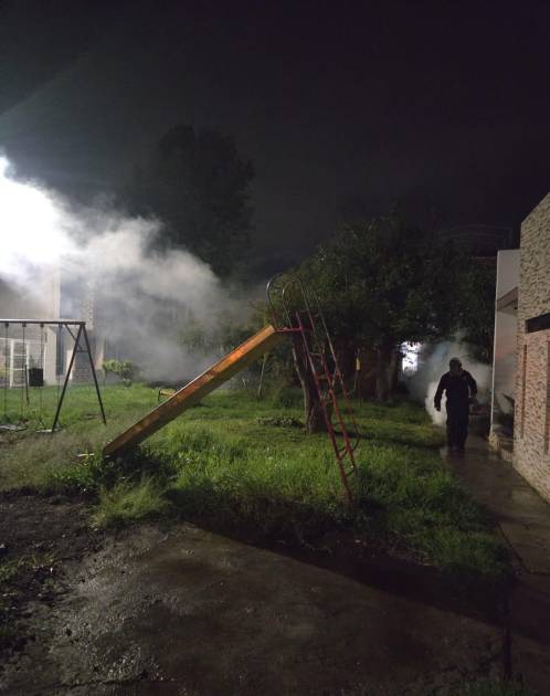 Aplica Gobierno de Morelia tres ciclos de fumigación en Hacienda Tiníjaro