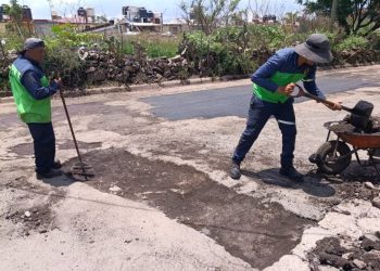 Gobierno de Morelia mantiene labores de bacheo en distintos puntos del municipio