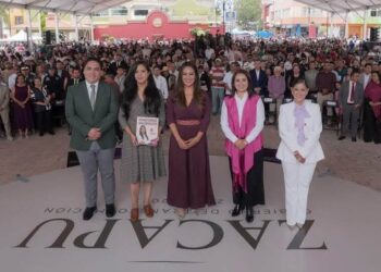 Zacapu cambió de rumbo con obras, gestión y resultados para las familias: Mónica Valdez, rinde informe ante más de cinco mil asistentes