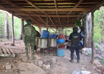 Desmantelan laboratorio clandestino donde fabricaban drogas sintéticas en Lázaro Cárdenas