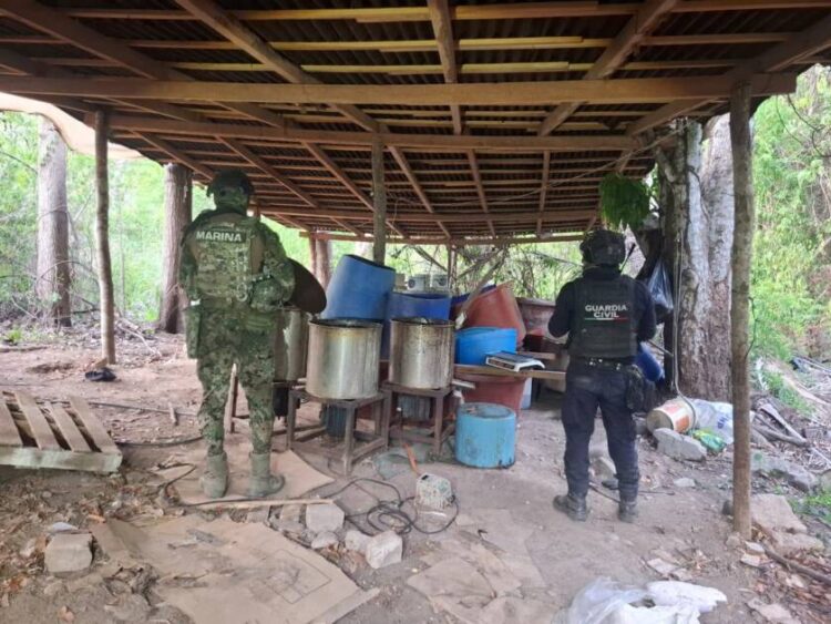 Desmantelan laboratorio clandestino donde fabricaban drogas sintéticas en Lázaro Cárdenas