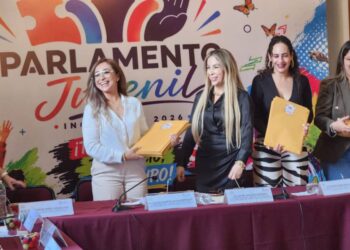 105 jóvenes participan en el Parlamento Juvenil Incluyente 2026; entregan folios al jurado calificador: Grecia Aguilar Mercado