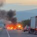 Michoacán amanece con vehículos incendiados  y barricadas en al menos 25 puntos carreteros