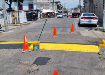Gobierno de Morelia atiende solicitudes ciudadanas con balizamiento de reductores de velocidad