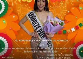 Abre Morelos la convocatoria para elegir a la Señorita Fiestas Patrias 2026