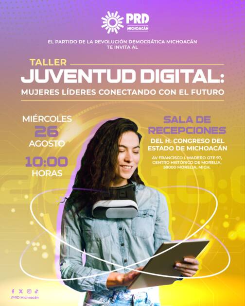 PRD Michoacán impulsa participación de las juventudes: Lupita Flores