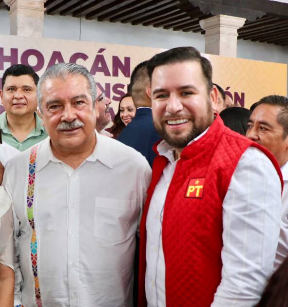 Reyes Galindo reitera respaldo a Raúl Morón para continuar con la transformación en Michoacán