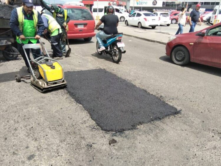 Gobierno de Morelia continúa bacheo en distintos puntos del municipio