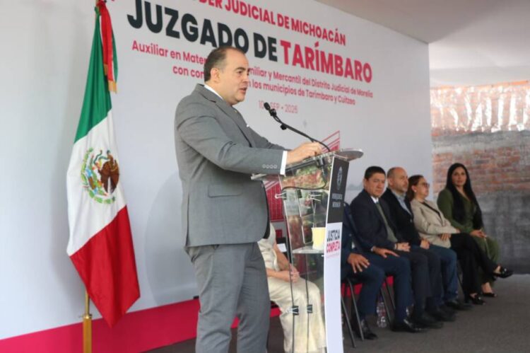 Nuevo juzgado rompe rezago de tres décadas y acerca la justicia a familias de Tarímbaro y Cuitzeo: Baltazar Gaona
