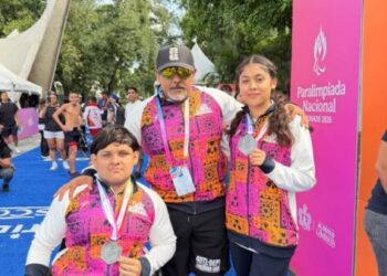 La garra michoacana se impone de Liz Caballero y Luis Andrés, conquistan doble presea de plata en la Paralimpiada Nacional