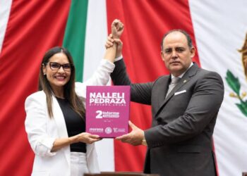 Nalleli Pedraza entrega su Segundo Informe Legislativo ante la Mesa Directiva del Congreso de Michoacán